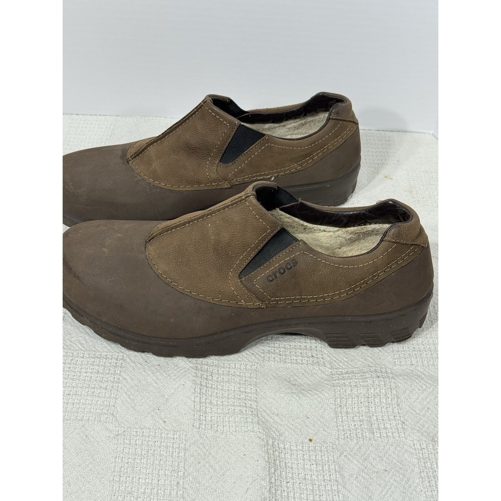 Crocs Men's Low Slip On Sneaker Shoes Brown Size‎ 12